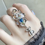 【再販】〜小さな花壇🎄💙リースとハートリング