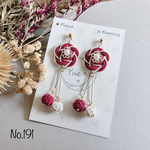 *お花と淡路玉のピアス*【No.191(再販)】