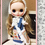  ブライス/リカちゃんサイズ 22cmドール服    秋の収穫祭(白)