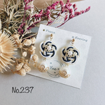 *お花とパールのピアス*【No.237(再販)】