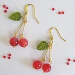 （再販2）赤い実のピアス🍒