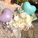 文字入れ無料♡ミニバルーンブーケ花束｜風船 ギフト 記念日 誕生日 発表会 結婚祝い お祝い プレゼント 記念日 推し活 退職 卒業式 卒団