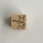 ウェイトレスうさぎ　スタンプ【20㎜×20㎜】