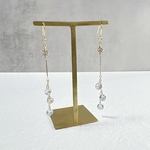 さざれラピスラズリ フープピアス