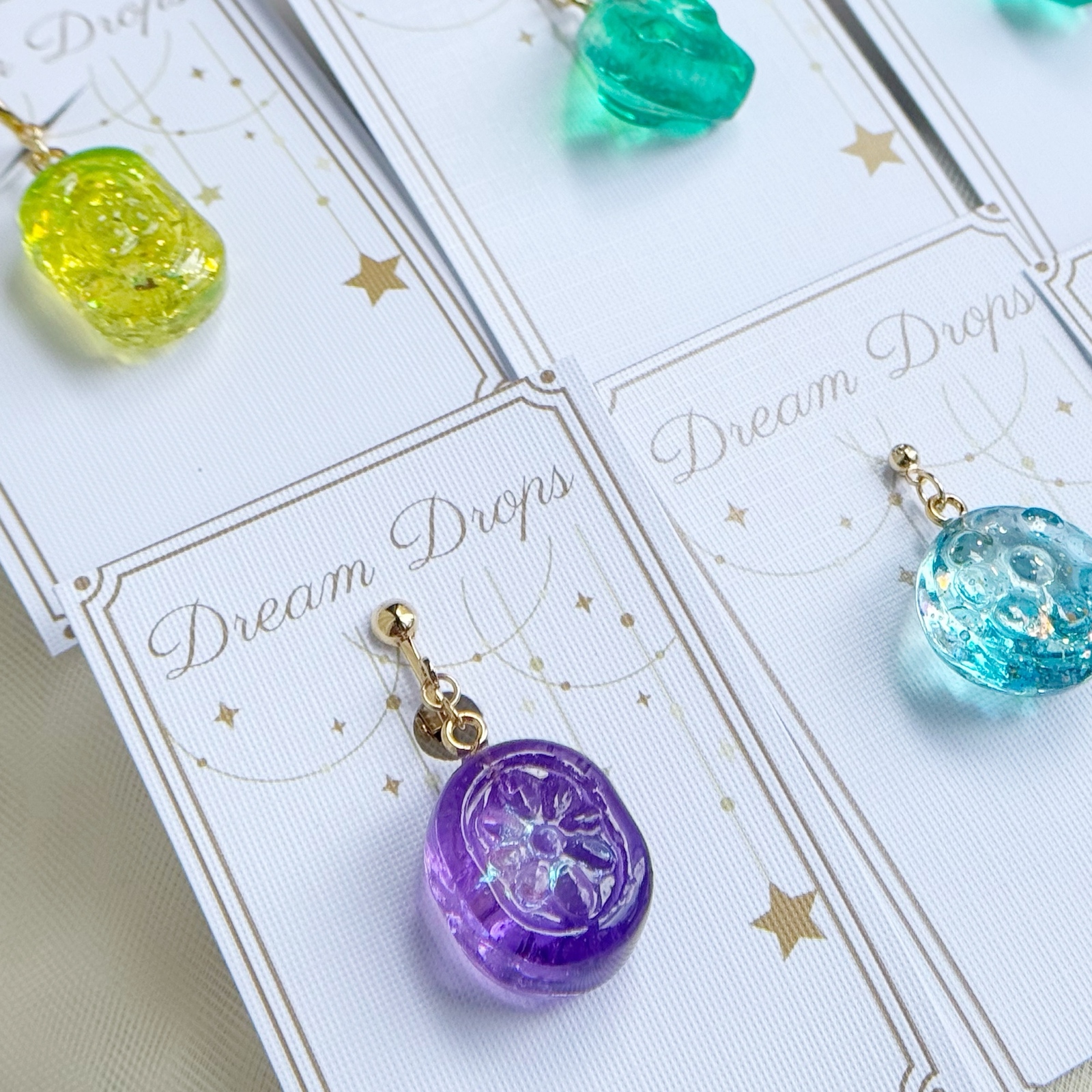 海を切り取ったキーホルダーレジン 海塗り 水面塗り - lindisima