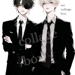 154 art collage box 人物ステッカー