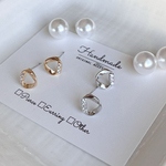 ☆ステンレスピアス☆triangleデザインピアス//パールキャッチ/ジルコニア/minne_new/クリスマス