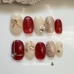 【期間限定】クリスマスネイル マグネットネイル ネイルチップ🎄