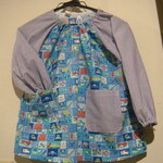 ninakyonさまオーダー分ブロックのはたらく車のスモック■サイズ120