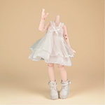 白のスリップドレス オビツ11・ねんどろいどどーるなどの共有サイズ