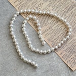 在庫処分〔1連・約62個〕6mm  グレードA  シェルパールビーズ   フローラルホワイト