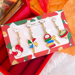 新作❣️一点限定❣️🎍お正月🎍ピアス 4点セット❣️ 和 揺れる♪ ハンドメイド ピアス イヤリング レディース アクセサリー 