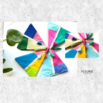 大きめ●パッチワークの三角ポーチ　給食袋　ランチバッグに　入園　入学　通勤