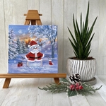アクリル画《原画》✴︎ 夕暮れのクリスマス・ウィッシュ✴︎
