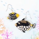 モンガラカワハギ＊ピアス/イヤリング