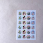 可愛い抱っこの丸シール