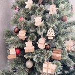 木製クリスマスオーナメント くまさん