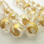 【馬・彫刻】/【天然水晶】/玉size(約12㎜)/1set(1玉)/《金箔仕上げ》/《60年に一度の縁起の良い年》/《お守り・ストラップ》/1553t4