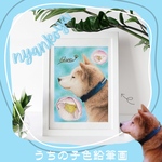 めぐ様専用★犬・猫・うさぎ・ペット似顔絵イラストグッズ   色鉛筆画