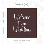 ꒰ウェルカムミラー꒱ステッカー/ウェルカムスペース/オーダーメイド/結婚式/花嫁diy［Welcome to our Wedding ］