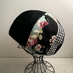  TOPI   コットンリネンのブラック猫ベレー