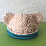 SALE！【size42】ふわふわ＊くまさんの帽子（モカベージュB）