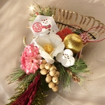 【早割11月末迄】開運招福！赤稲と縁起物のめでたい熊手/正月飾り/正月2026