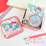 【思い出クリームソーダ缶】メモパッド&ラベラーシール&ミニはんこ