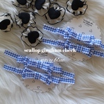 scallopgingham check ネイビーブルー