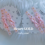 Heart gold baby pink