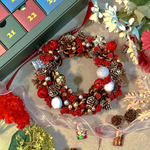 木の実と林檎のクリスマスリース🎄🍎