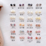 (5mm)(ペア販売) 選べる シェルイヤリング　ミニちび　ひとつぶ　セカンドピアス　カラフル推し色　スタッド