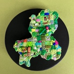 岐阜県のカタチ(刺繍ブローチ)