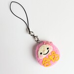 合格！だるまお守り　ピンク色
