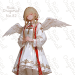 [No.82] RICA オリジナルステッカー　人物ステッカー　女の子　コラージュ素材