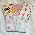 5点セット　子供用　ポケットティッシュケース　女の子　幼稚園　小学校　ファンシー　猫　足跡　肉球　ファンシー