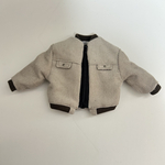 【22cmドール服】コーデュロイブルゾン(ベージュ)