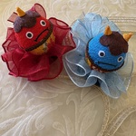 ちりめん鬼のヘッドドレス