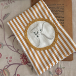 ブックカバー　手帳カバー　刺繍　トワルドジュイ