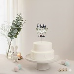 ケーキトッパー　ハーフバースデー　記念日　花