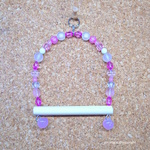 鳥のおもちゃ　プリプリ♪ブランコ（Ｓ）ピンク