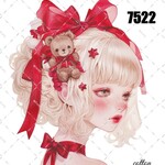 original sticker « no.7522 »     //     人物ステッカー オリジナルステッカー オリジナル人物ステッカー ステッカー cotton melody