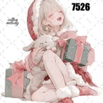 original sticker « no.7526 »     //     人物ステッカー オリジナルステッカー オリジナル人物ステッカー ステッカー cotton melody