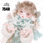 original sticker « no.7548 »     //     人物ステッカー オリジナルステッカー オリジナル人物ステッカー ステッカー cotton melody