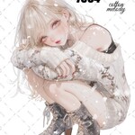 original sticker « no.7564 »     //     人物ステッカー オリジナルステッカー オリジナル人物ステッカー ステッカー cotton melody