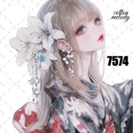 original sticker « no.7574 »     //     人物ステッカー オリジナルステッカー オリジナル人物ステッカー ステッカー cotton melody