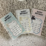 happy birthday＊savingリフィル/A6サイズ/先取り貯金/積立貯金/韓国saving/誕生日貯金
