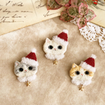 【オーダー専用】猫ちゃんクリスマスブローチ🎄⭐️