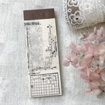 ★11月新入荷★[Journal pages] [JP-021F] Notepad ⑥ コラージュ ラベルブック(各50枚入) 全7種類