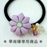❁華南様専用商品❁ 皇帝ダリアの練り切りと秋色ビーズのヘアゴム